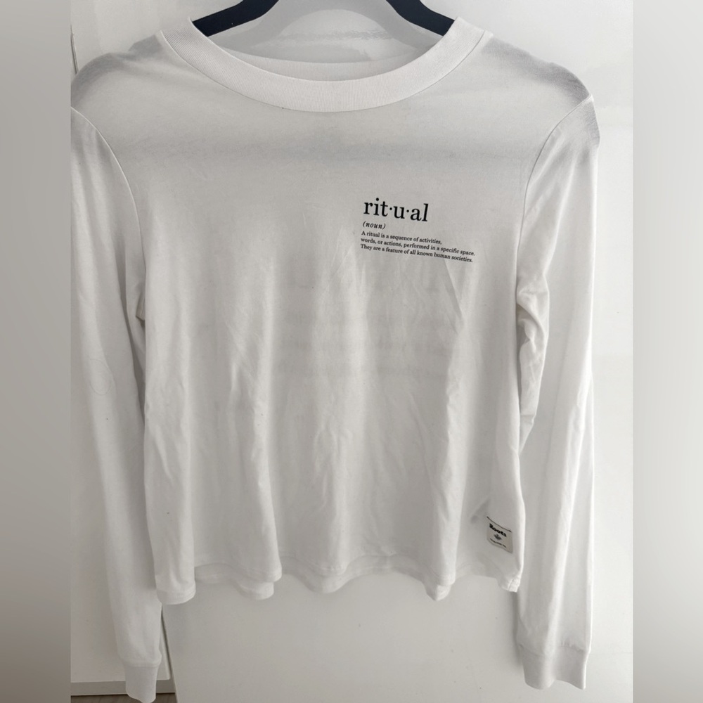 Roots White Long Sleeve Top